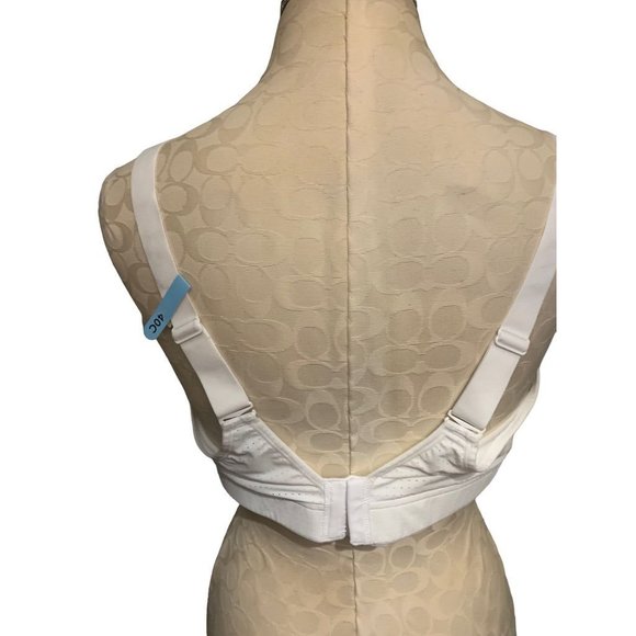 40C Maidenform Sport Convertible Straps White Medium Impact Bra - Picture 6 of 7